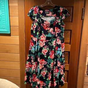 Hearts and Roses Floral Dress